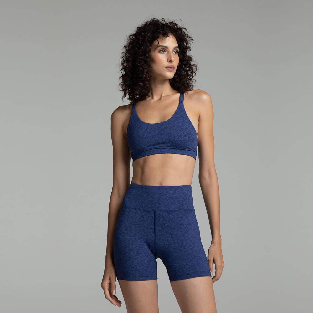 Short Emana Lecce - Azul Marinho