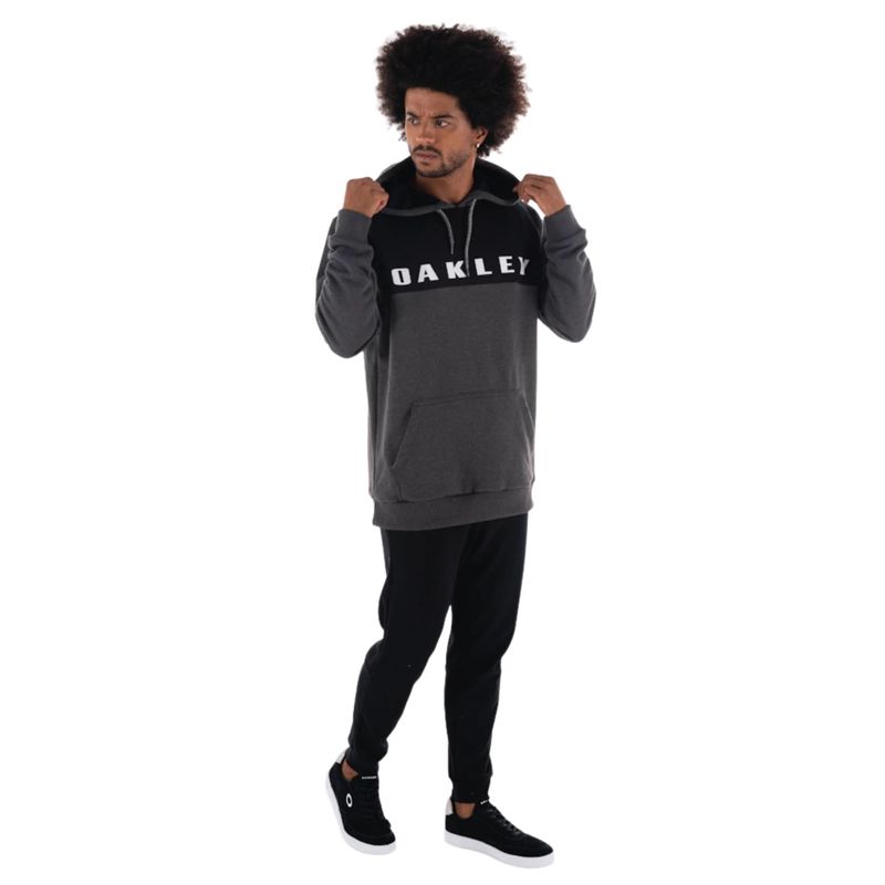 Moletom-Oakley-Sport-Masculino---Grafite-Preto
