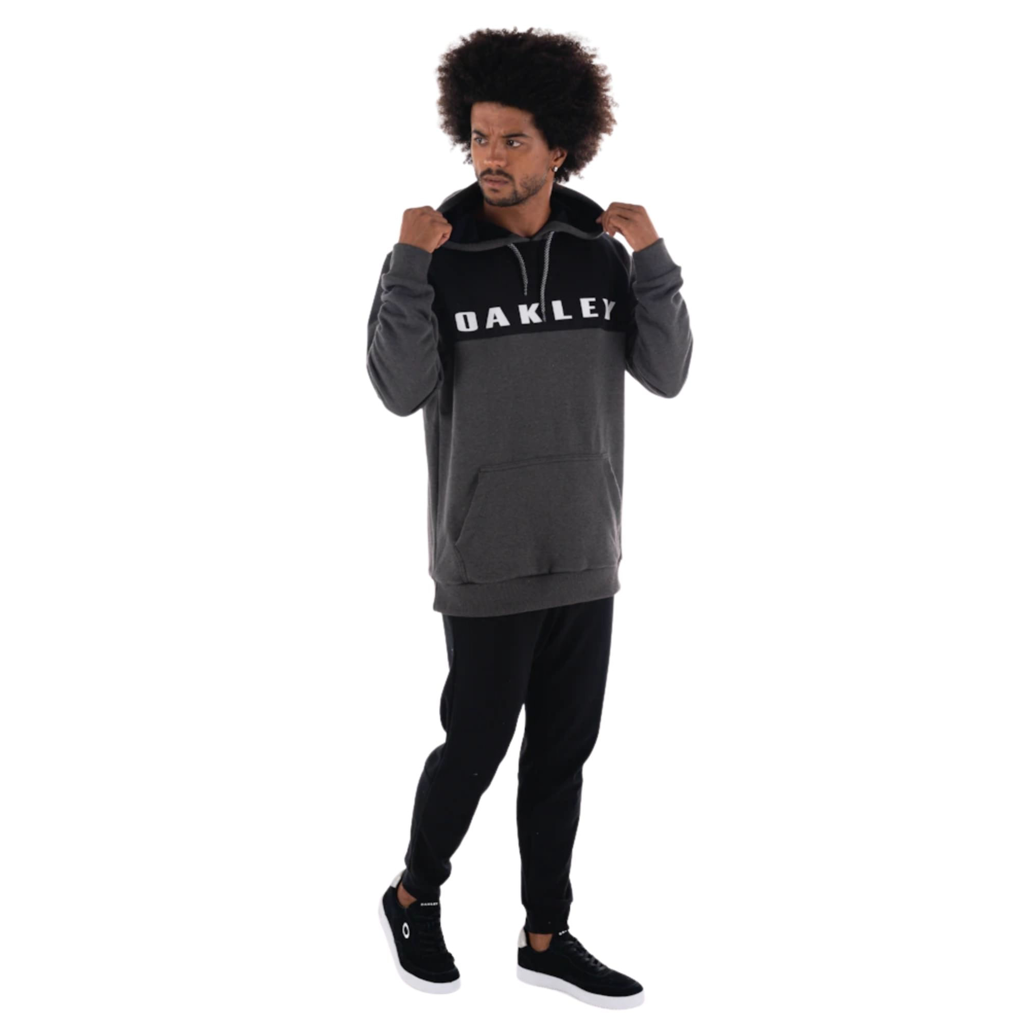 Moletom Oakley Sport Masculino - Grafite/Preto