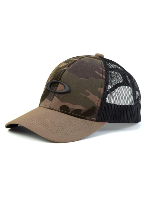 Boné Oakley Metal Ellipse Camo Masculino - Caqui