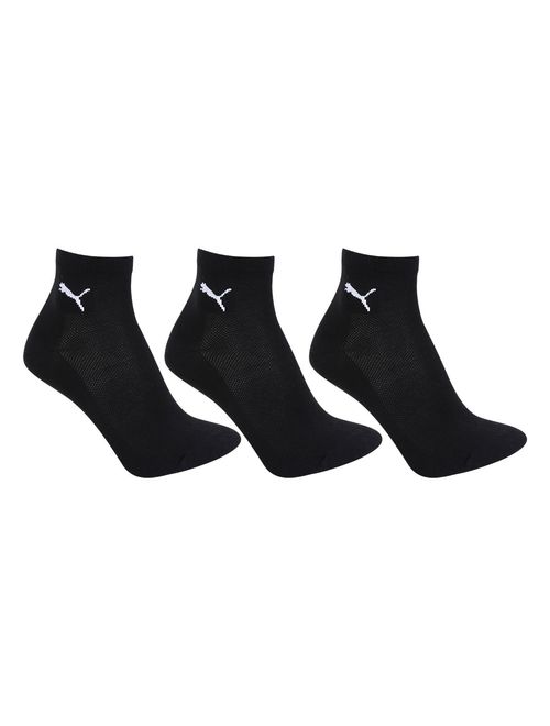 Kit Meias Puma Cano Médio Com 3 Pares Masculina - Preta
