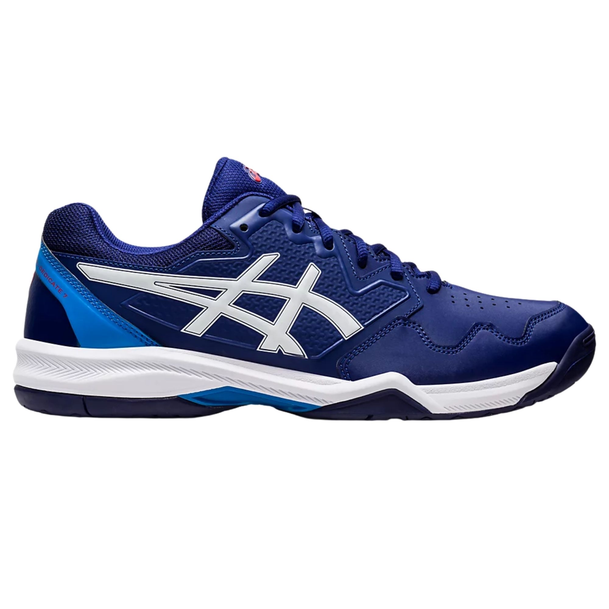 Tênis Asics Dedicate 7 Masculino - Azul/Branco