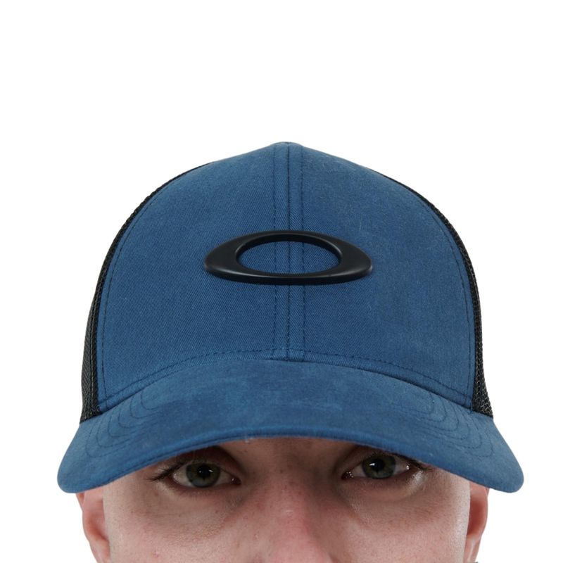 Bone-Oakley-Metal-Ellipse-Unissex---Azul-