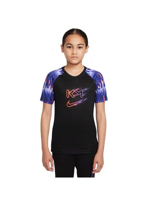 Camisa Nike Dri-Fit Kylian Mbappé Infantil - Preta