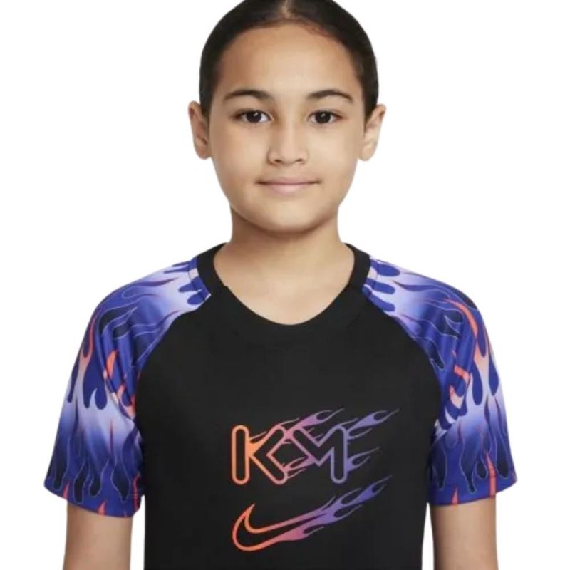 Camiseta-Nike-Dri-Fit-Kylian-Mbappe-Infantil---Preta
