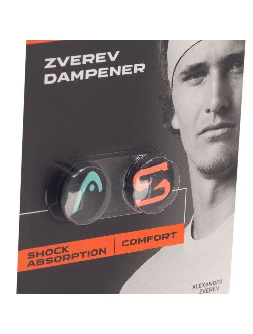 Antivibrador Head Zverev Dampner Unissex - Verdeágua/Vermelho
