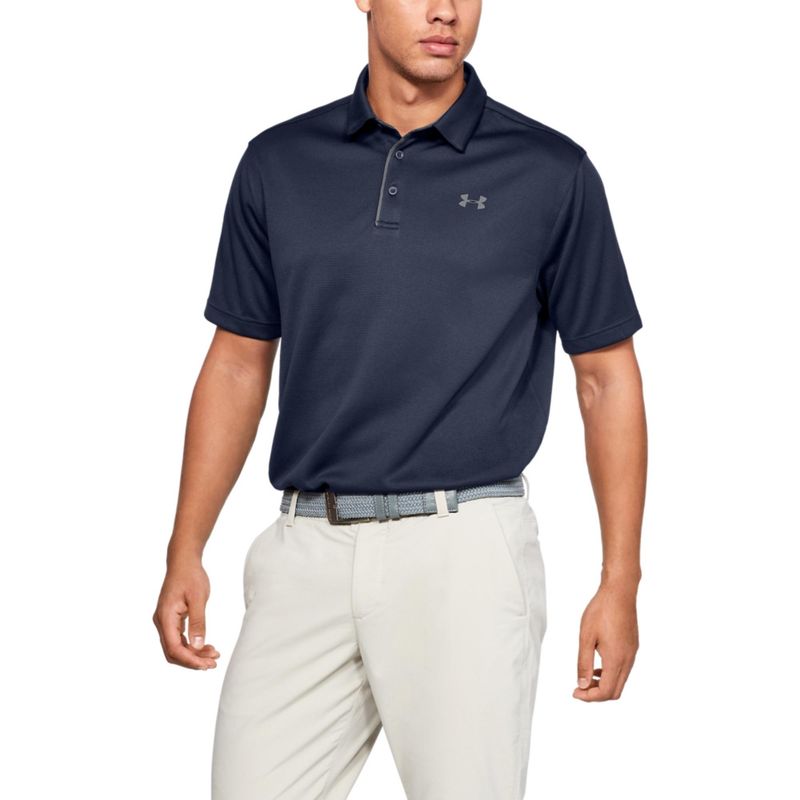 Camiseta Under Armour Tech Polo Masculina - Azul Marinho