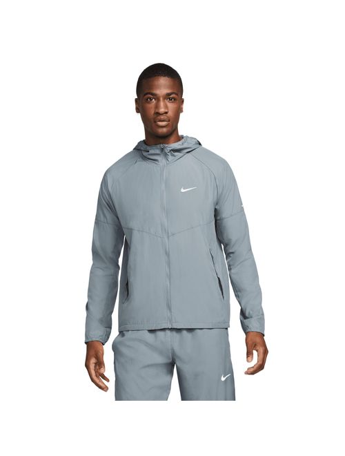 Jaqueta Com Capuz Nike Repel Miler Masculina - Cinza