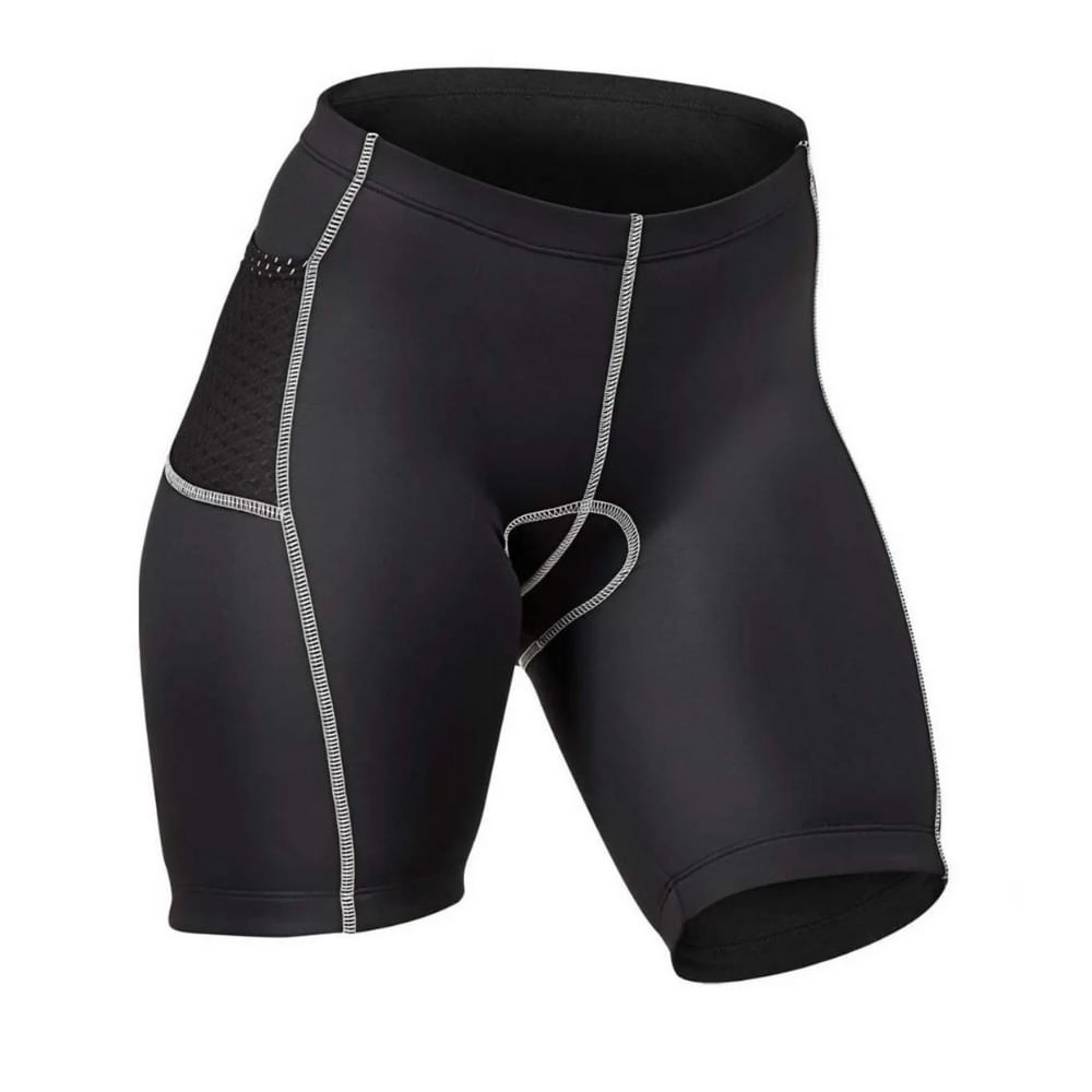 Bermuda Refactor Flex Feminina - Preta