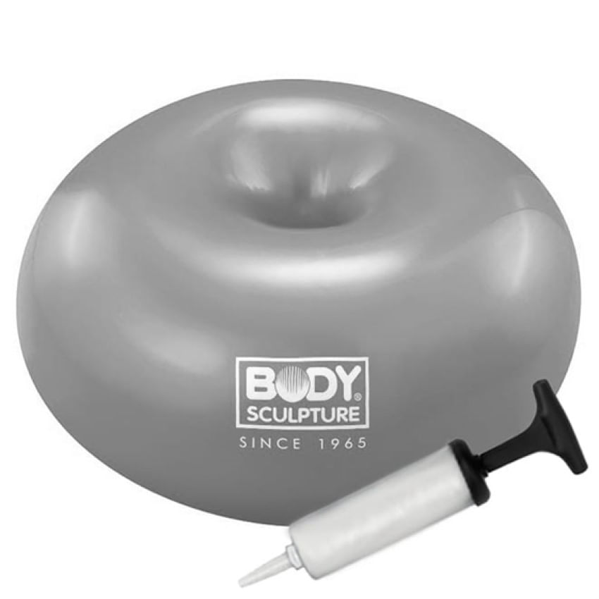 Bola Pilates Body Sculpture Donut Gym Ball 50Cm Unissex - Prata