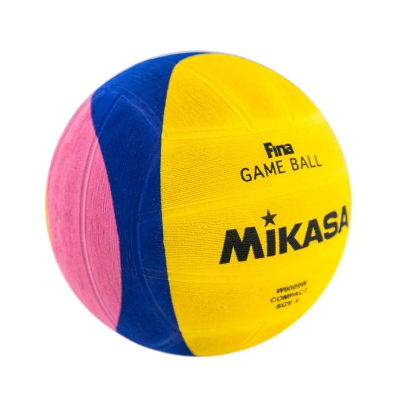 Bola-Oficial-De-Polo-Aquatico-Mikasa-W6009W-Unissex---Amarela-Azul