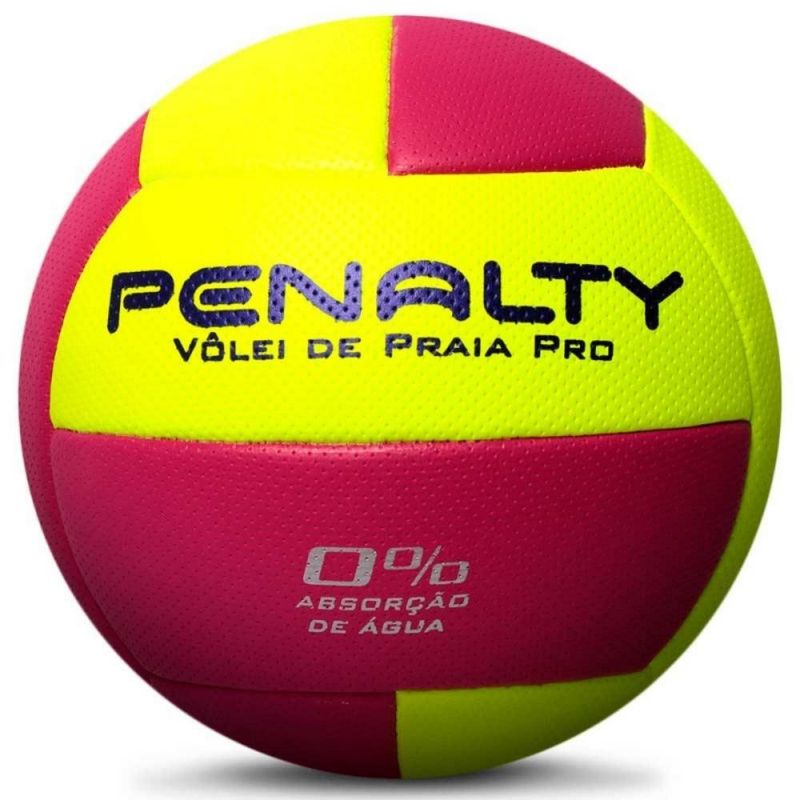 Bola-De-Volei-De-Praia-Penalty-Pro-X-Unissex---Amarela-Roxa