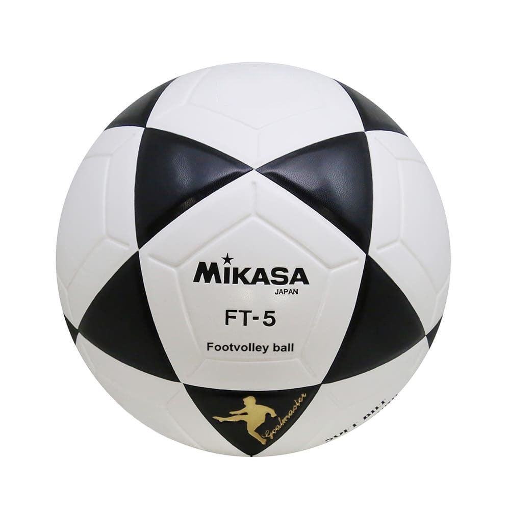 Bola de Futvolei Mikasa FIFA FT-5 BKY Amarelo e Preto em Couro Sintético  Laminado