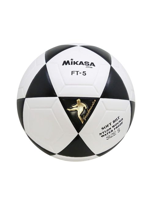 Bola Futevôlei Mikasa Ft5 Padrão Fifa Unissex - Preta/Branca