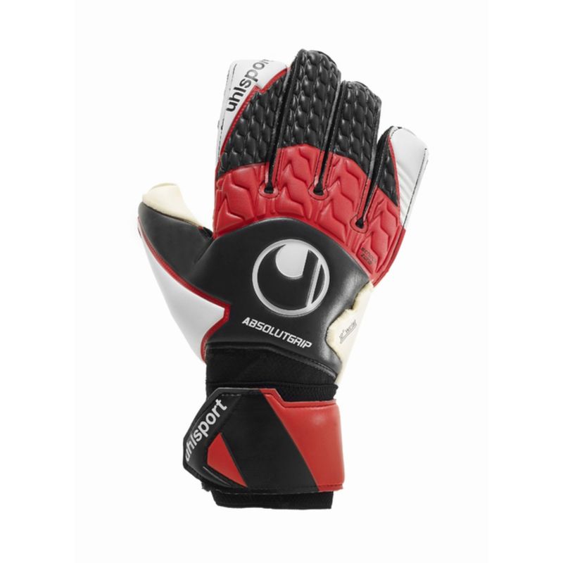 Luva-De-Goleiro-Uhlsport-Absolutgrip-Masculina---Preta-Vermelha