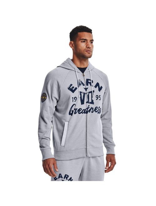 Blusão Under Armour Project Rock Hvywght Terry Fz Masculino - Cinza