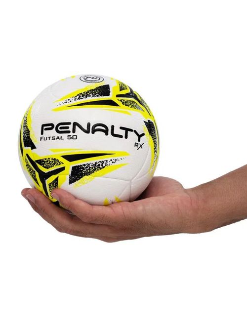 Bola Futsal Penalty Rx 50 Xxiii Unissex - Branca/Amarela
