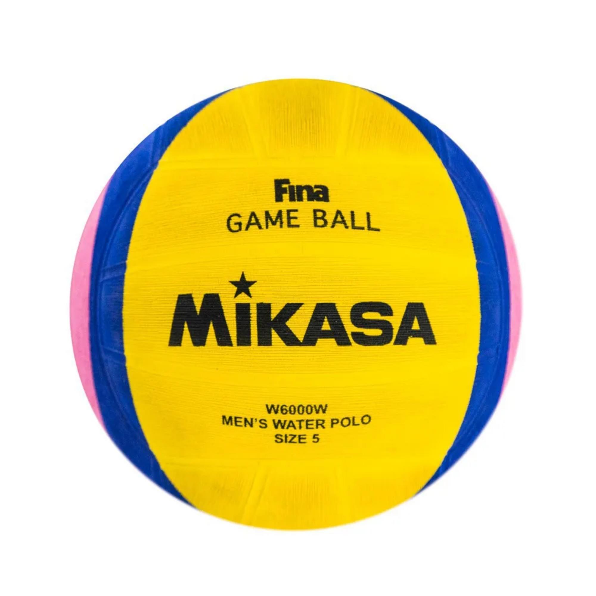 Bola Polo Aquático Mikasa Oficial W6000W Unissex - Amarela/Azul
