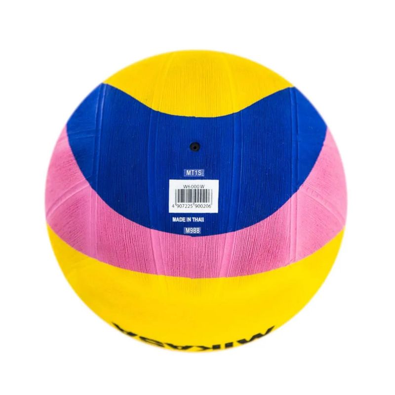 Bola-Oficial-De-Polo-Aquatico-Mikasa-W6000W-Unissex---Amarela-Azul