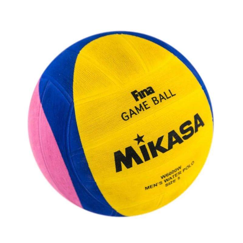Bola-Oficial-De-Polo-Aquatico-Mikasa-W6000W-Unissex---Amarela-Azul