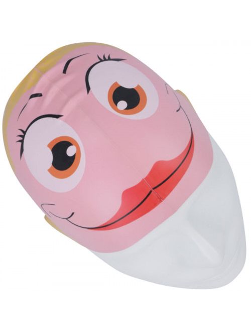 Touca De Natação Speedo Fish Cap Infantil - Rosa/Coral