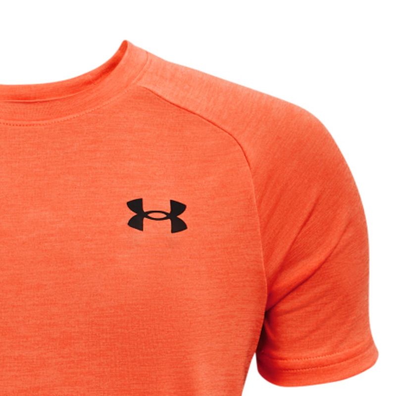 Camiseta Under Armour Tech 2.0 Ss Infantil - Laranja/Preta