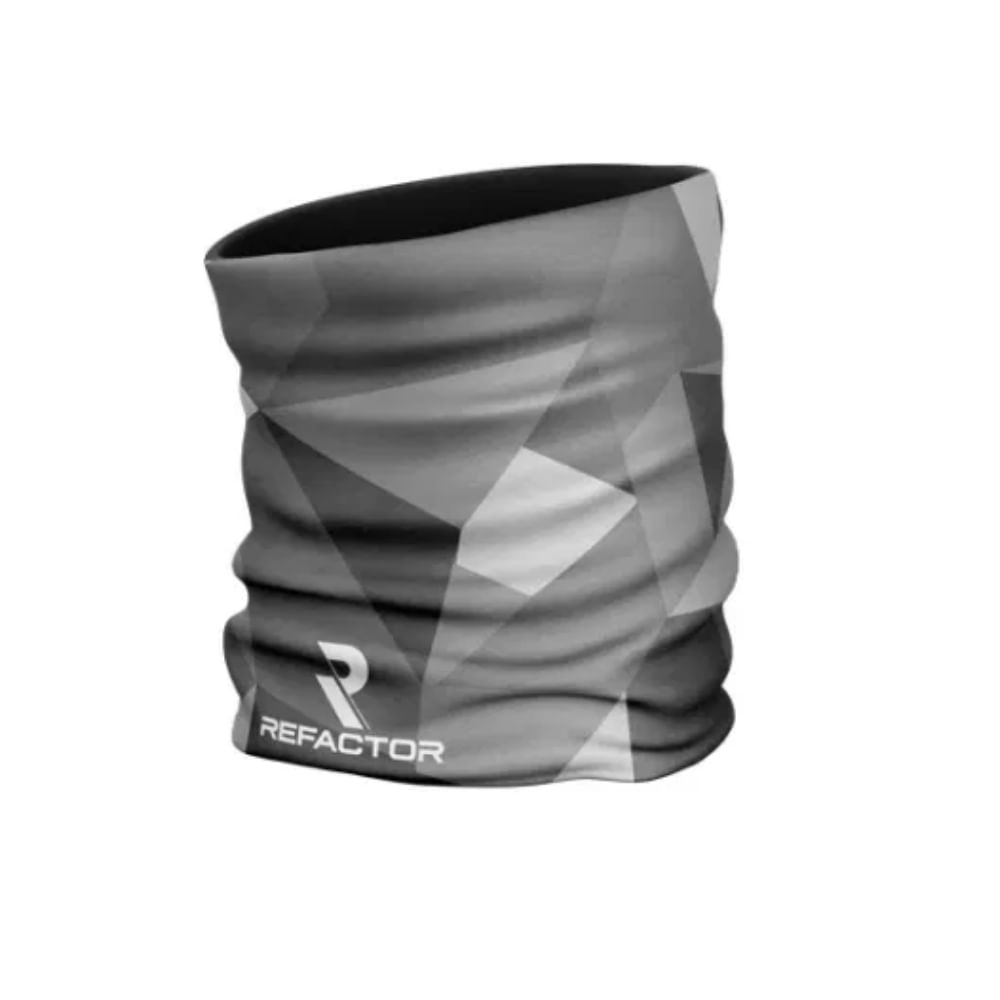 Bandana Refactor Abstract Cinza Unissex - Cinza