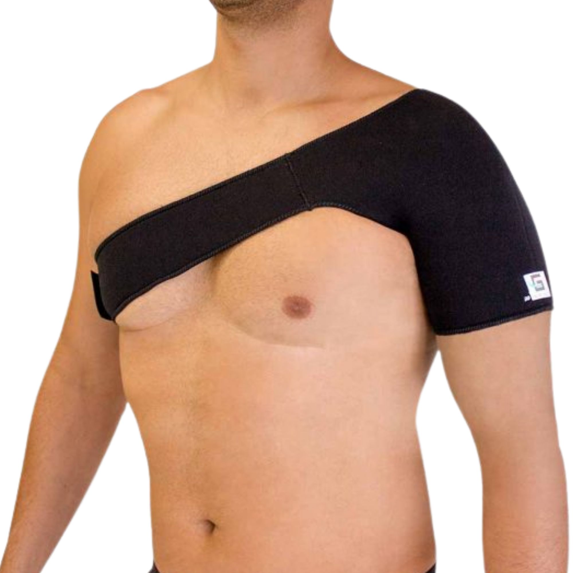 Suporte Chantal Ombro Velcro Unissex - Preto