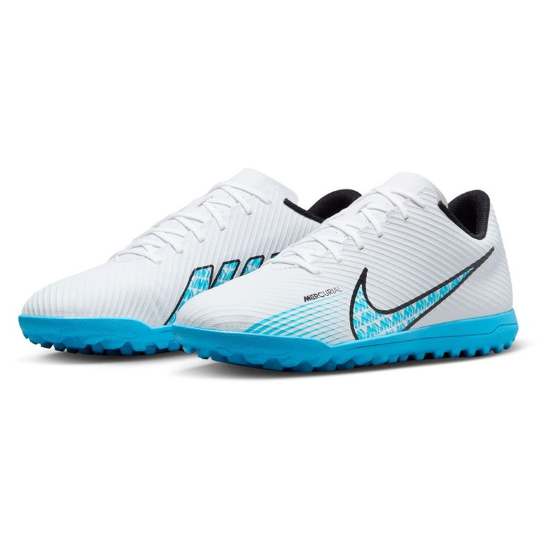 Chuteira Society Nike Vapor 15 Club Masculina Branca Azul