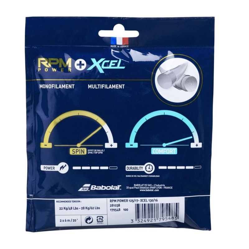 CORDA-BABOLAT-RPM-POWER---XCEL-UNISSEX---MULTICOLOR