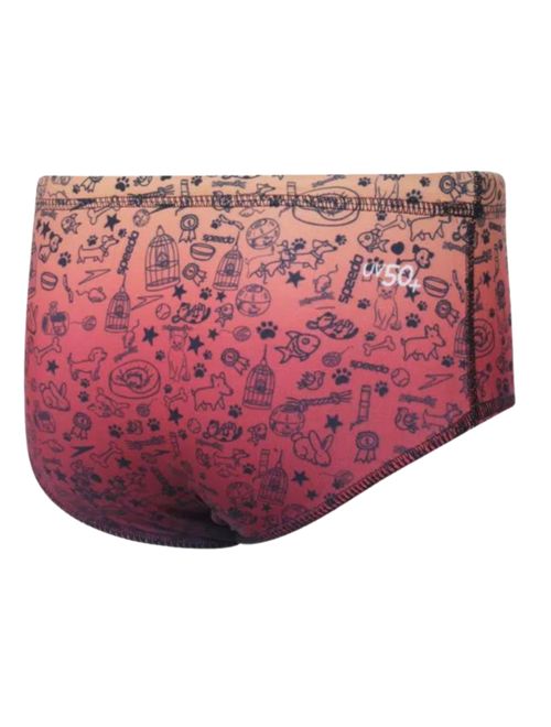 Sunga Tradicional Speedo Degradê Pets Infantil - Laranja