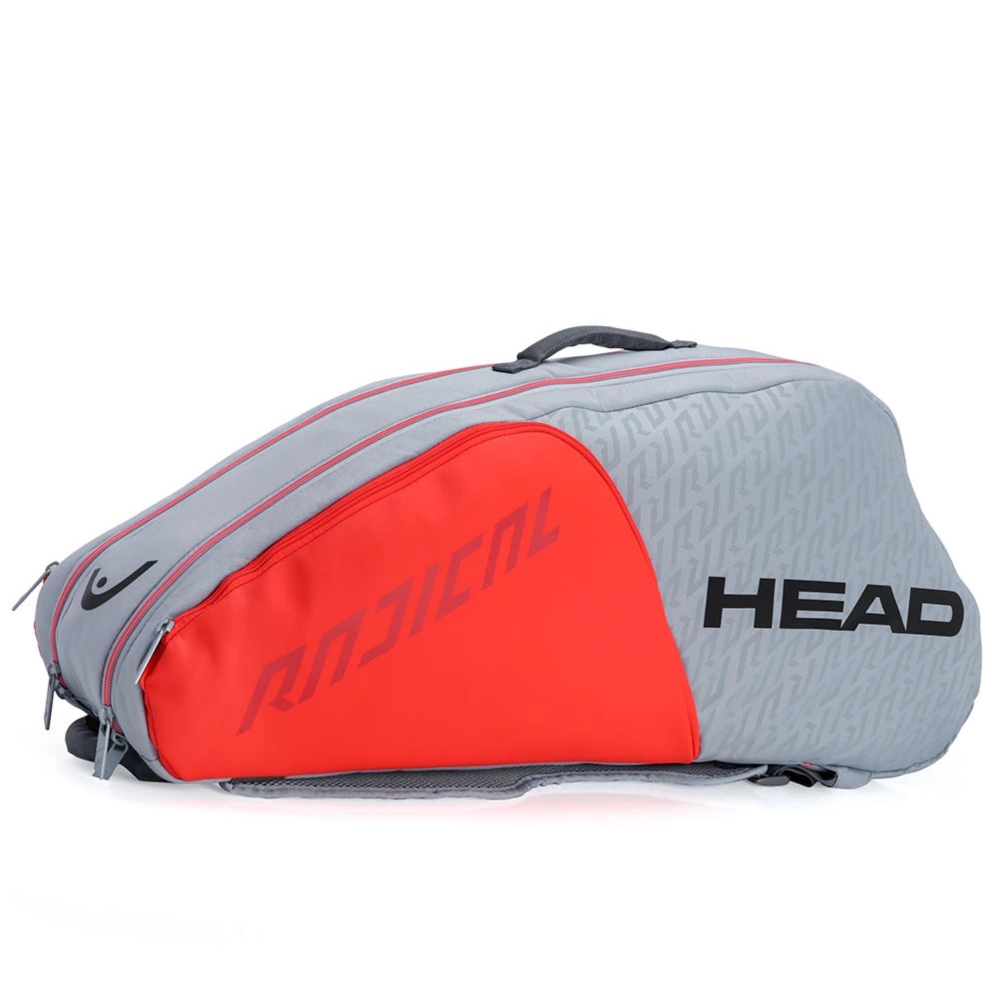 Raqueteira Head Radical 6R Unissex - Cinza/Laranja