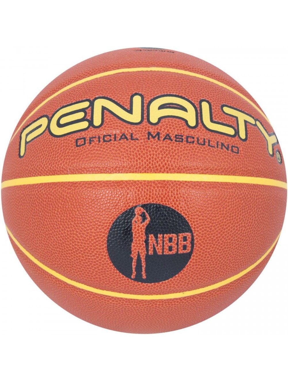 Bola Penalty Basquete 6.8 Cross Over X - Laranja Com Detalhes Verde - NBB -  FIBA