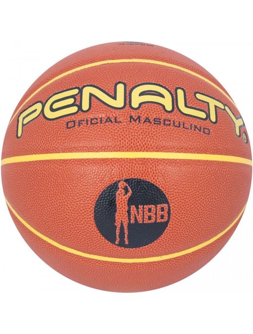 Bola Basquete Penalty Profissional Pró 7.8 Crossover X Unissex - Laranja/Amarela