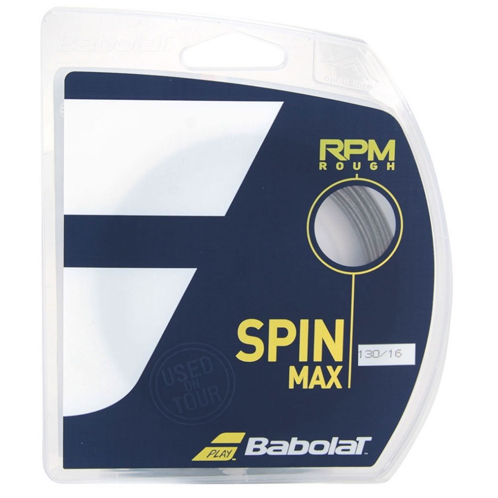 Corda Para Raquete Babolat Rpm Blast Rough Unissex - Preta