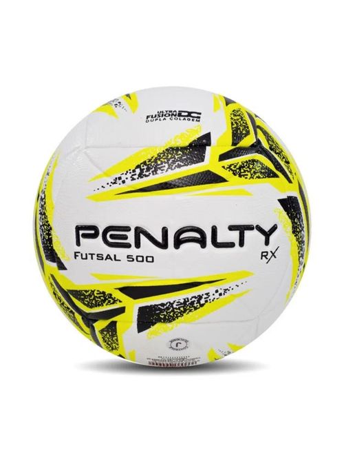 Bola Futsal Penalty Rx 500 Xxiii Unissex - Branca/Amarela