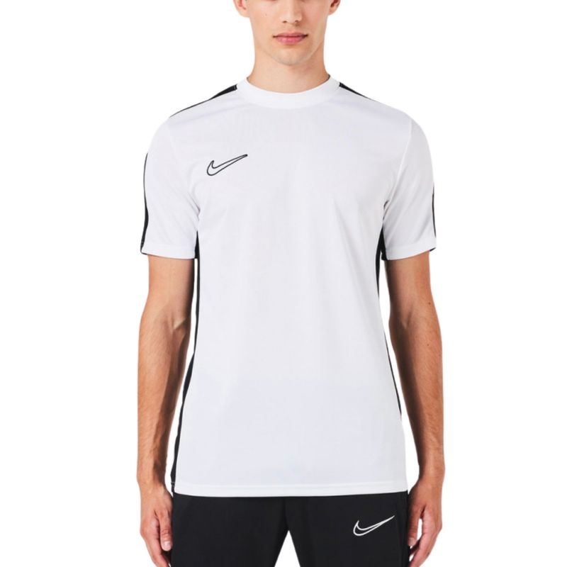 Camiseta Nike Academy 23 Ss Masculina - Branca/Preta - Bayard Esportes