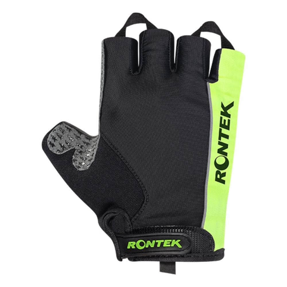 Luva Ciclismo Rontek Rt-22 Gel Unissex - Preta/Amarela