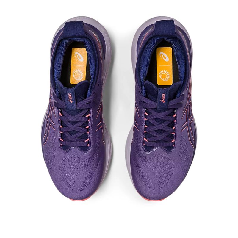 Tênis Asics Gel-Nimbus 25 Feminino - Roxo/Coral