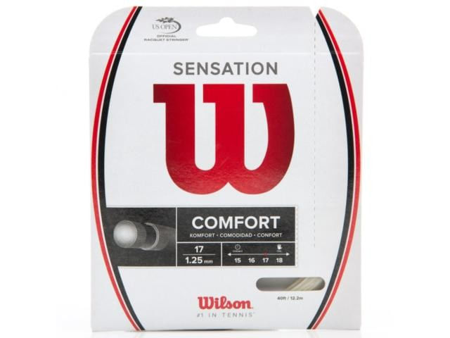 Corda-Para-Raquete-Wilson-Sensation-17L-Cartela-Set-Individual-Unissex---Branca