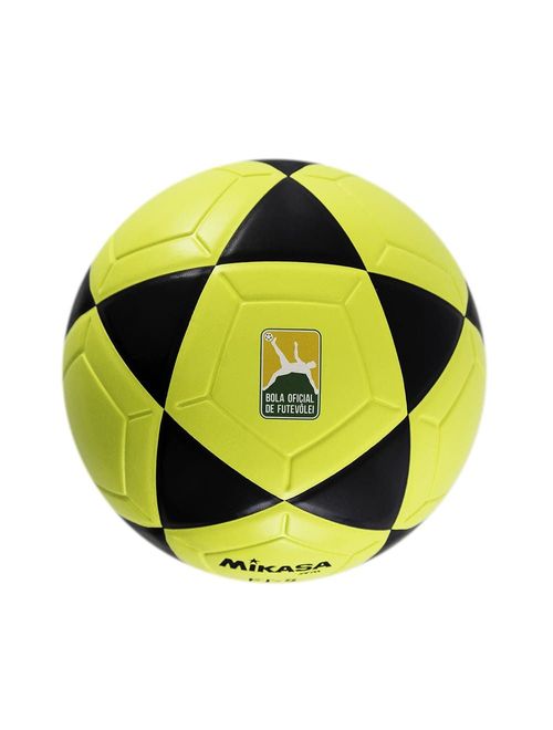 Bola Futevôlei Mikasa Ft5 Padrão Fifa Unissex - Amarela/Preta