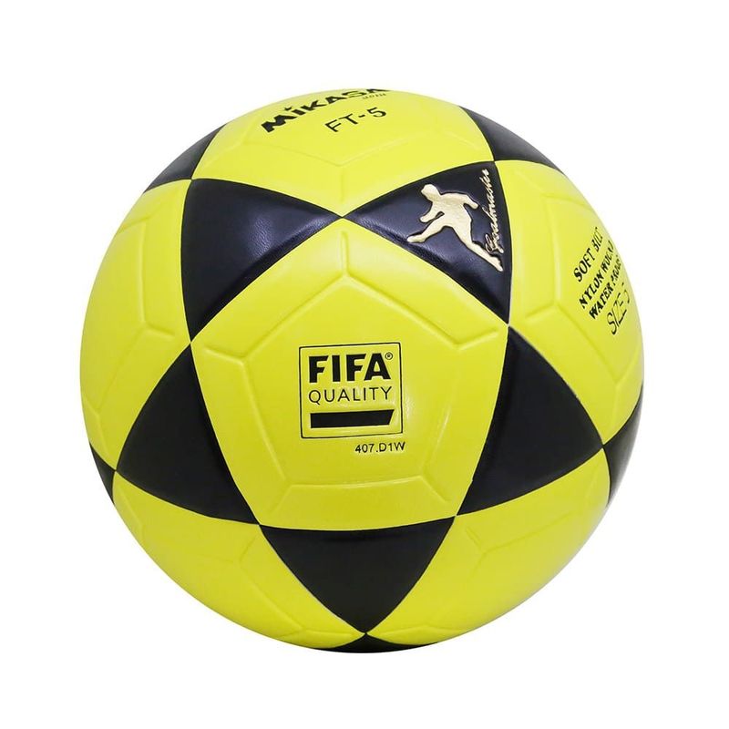 Mikasa Bola de futebol FT5 Goal Master (amarelo/preto, tamanho 5)