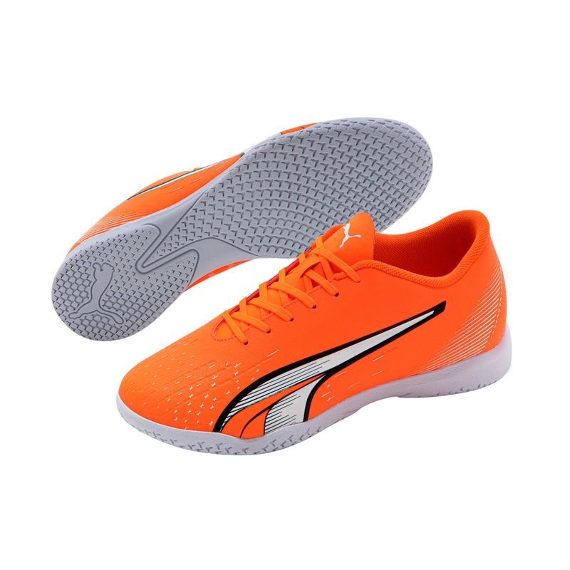 Chuteira Futsal Puma Ultra Play Bdp Infantil - Laranja