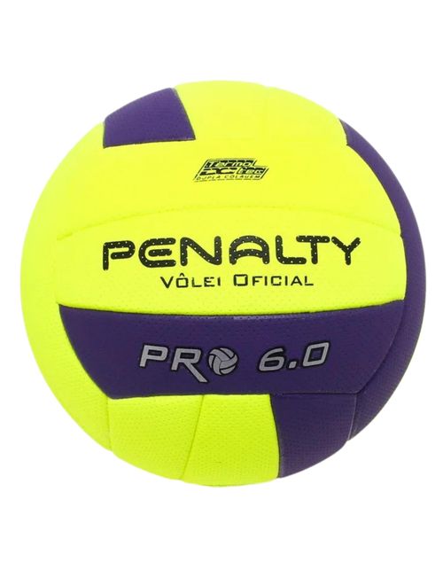 Bola Vôlei Penalty 6.0 Pro X Unissex - Amarela/Roxa