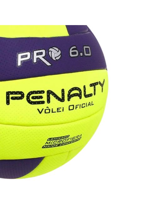 Bola Vôlei Penalty 6.0 Pro X Unissex - Amarela/Roxa