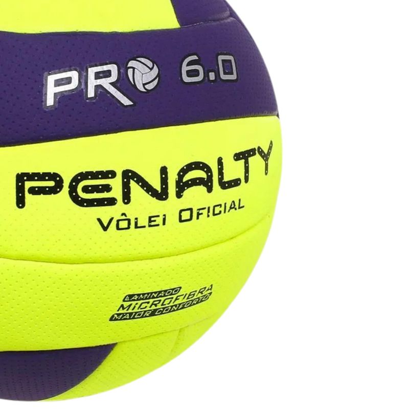 BOLA PENALTY VOLEI 6.0 PRO X 5416042420 (AMARELO/ROXO/PRETO, TAM