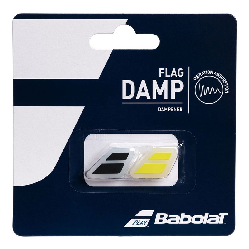 Antivibrador-Babolat-Flag-Damp-X2-Unissex---Preto-Amarelo