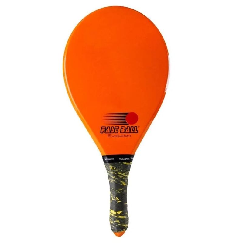 RAQUETE-DE-FRESCOBOL-FAST-BALL-EVOLUTION-UNISSEX---LARANJA