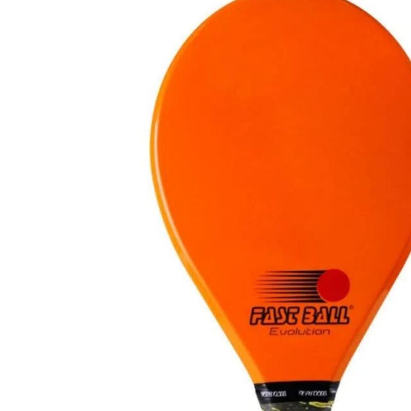 RAQUETE-DE-FRESCOBOL-FAST-BALL-EVOLUTION-UNISSEX---LARANJA
