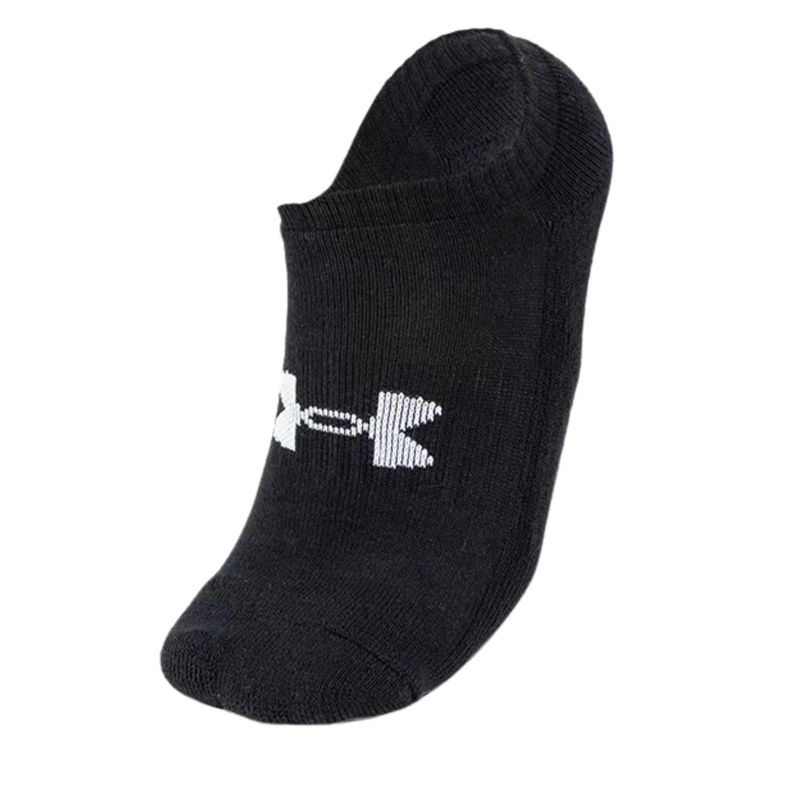 Kit-Meia-Under-Armour-Cotton-Invisivel-Unussex---Preta